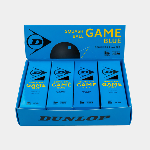 Dunlop Game Blue 4x3-Ball Box