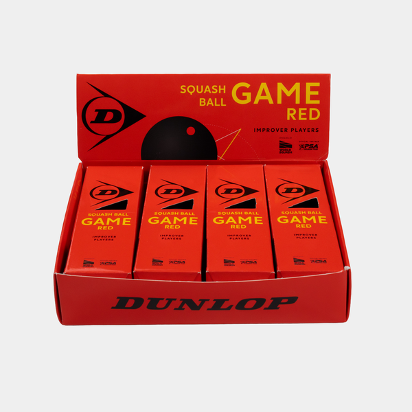Dunlop Game Red 4x3-Ball Box